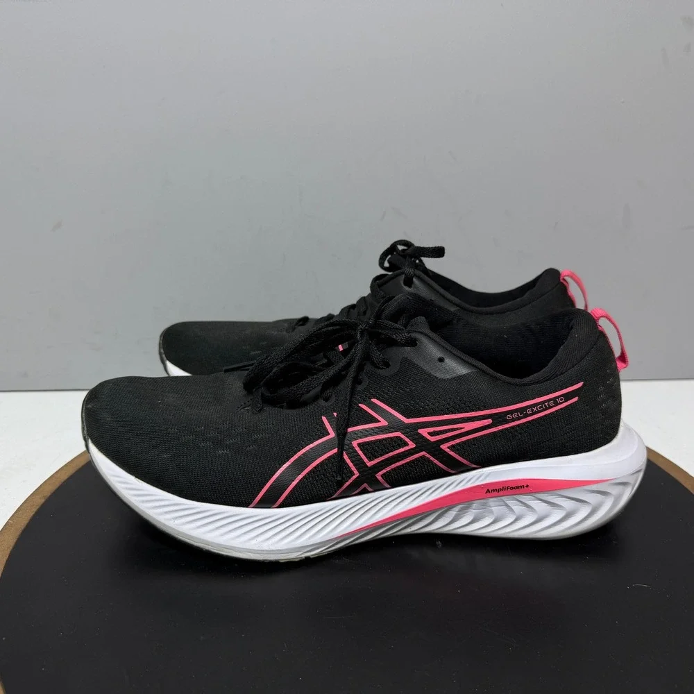 Asics Gel-Excite 10 Women Size 11‎ Running Shoes Black Pink Athletic Athleisure